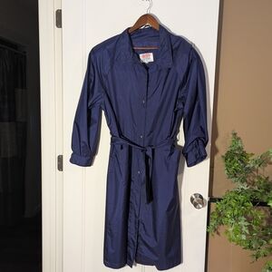 Misty Weather Vintage 70's-80's Purple Trench/Rain Coat. Size 13/14.